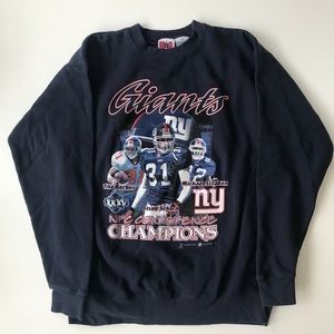 New York Giants 2001 NFC Champions Sweatshirt Blue